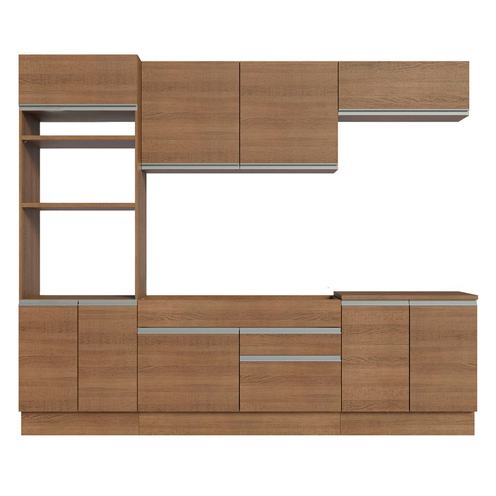 Cocina Integral Glamy 2.70 Metros Marrón 13