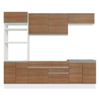 Cocina Integral Glamy 2.70 Metros Blanco/Marrón 13