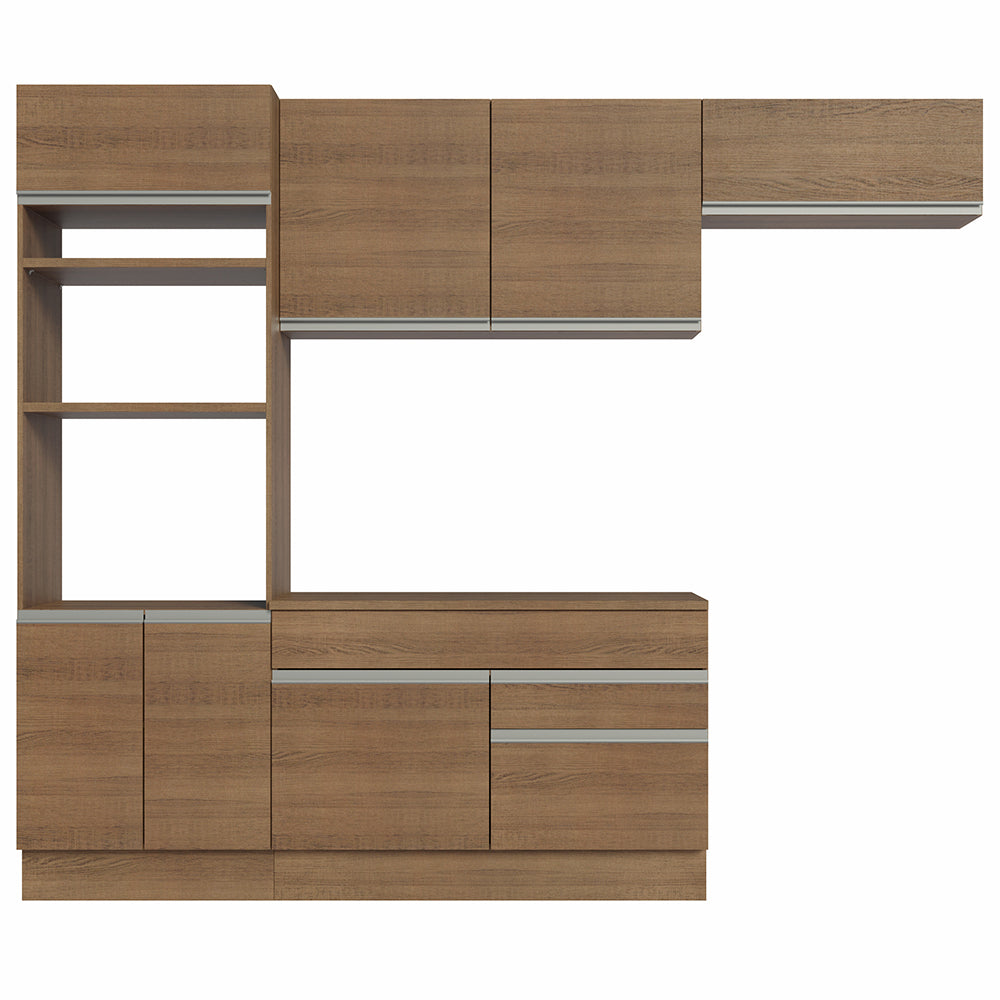 Cocina Integral Glamy 2.70 m con Encimera Marrón 14