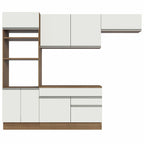 Cocina Integral Glamy 2.70 m con Encimera Marrón/Blanco 14