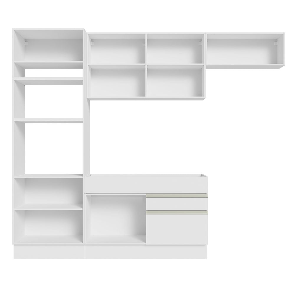 Cocina Integral Glamy 2.70 Metros Blanco 15
