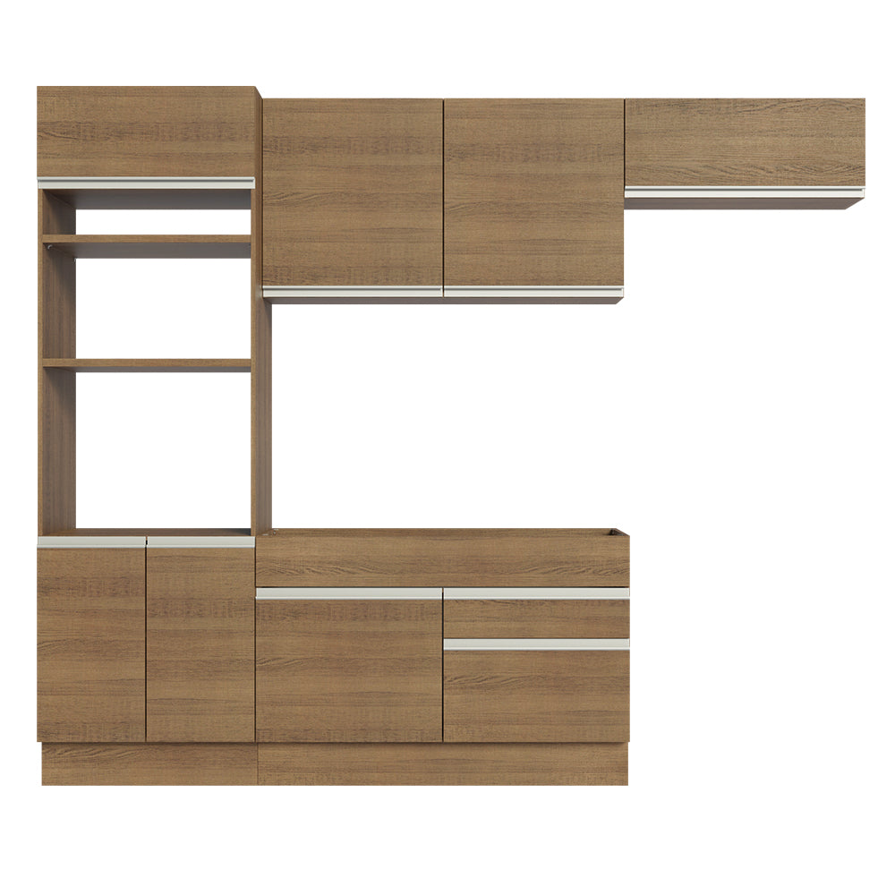 Cocina Integral Glamy 2.70 Metros Marrón 15