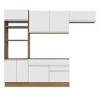 Cocina Integral Glamy 2.70 Metros Marrón/Blanco 15