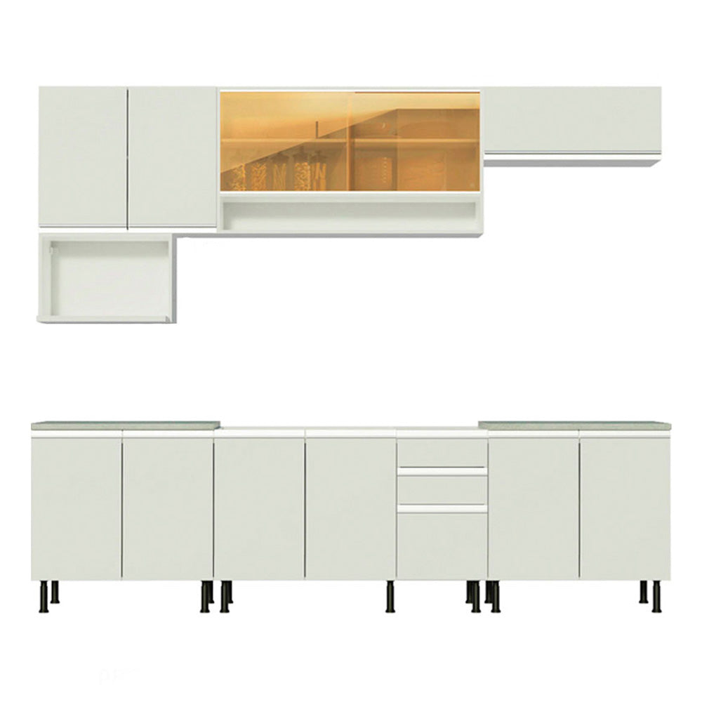 Cocina Integral Genova 2.80 Metros SR Blanco