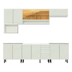 Cocina Integral Genova 2.80 Metros SR Blanco