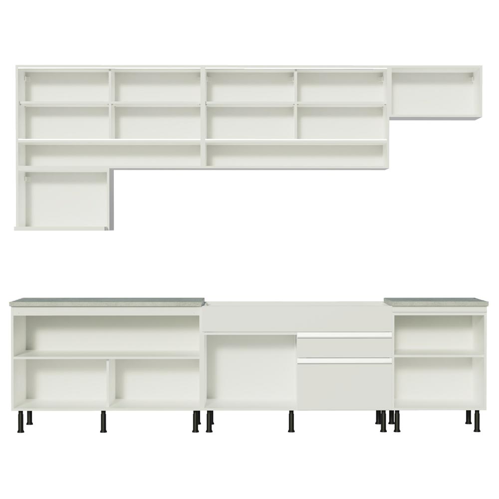 Cocina Integral Verona 3.00 Metros SR Blanco