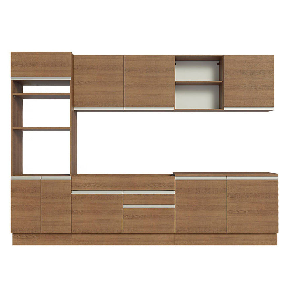 Cocina Integral Glamy 3.10 Metros Marrón 02