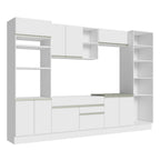 Cocina Integral Glamy 3.30 Metros Blanco