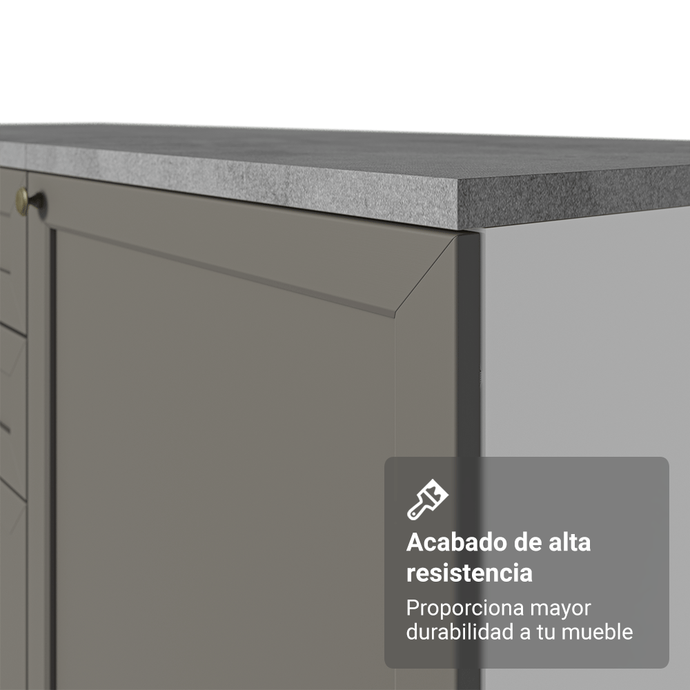 Cocina Integral Vik 1.80 Metros Blanco/Gris 02