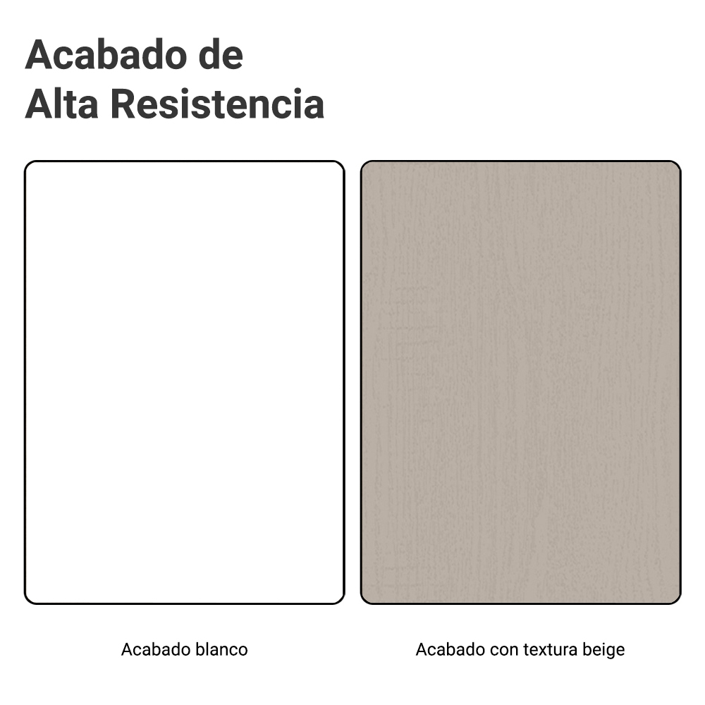 Conjunto de Mueble para Baño Agata 1.20 m 3 Puertas 3 Cajones Blanco/Crema
