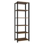 Armário Estante Multiuso para Oficina con 5 Niveles 59 cm Marrón/Negro