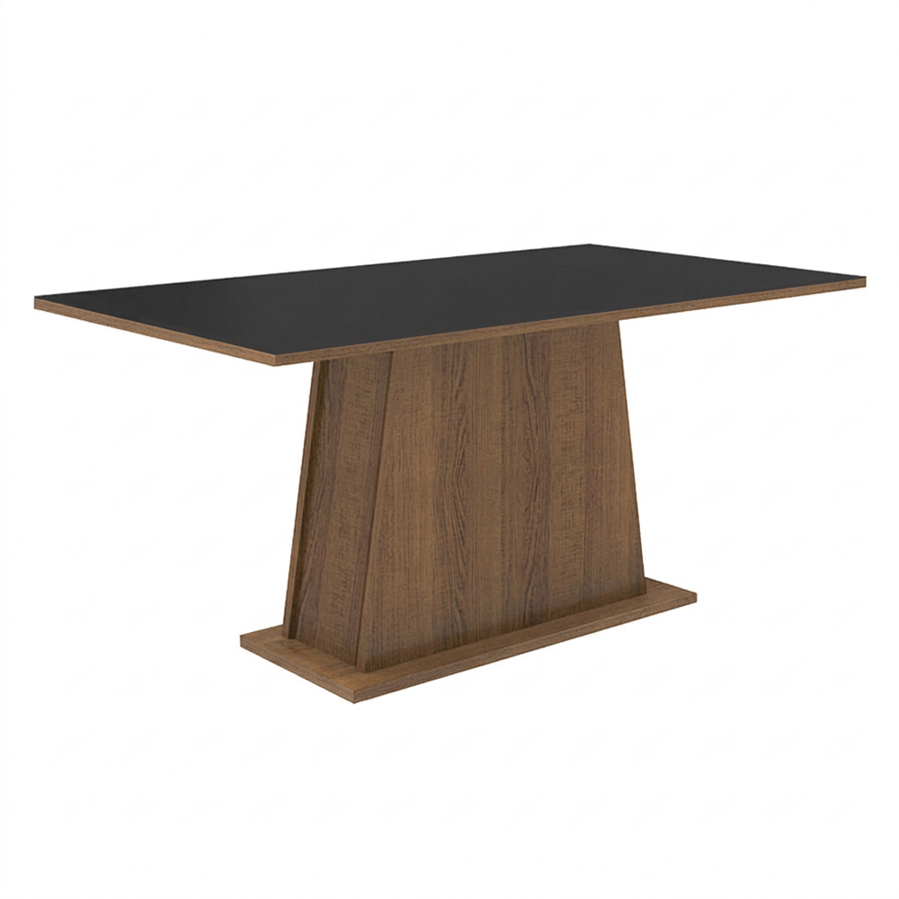 Juego de Comedor Britney con 6 Sillas Oxford Marrón/Negro/Oxford