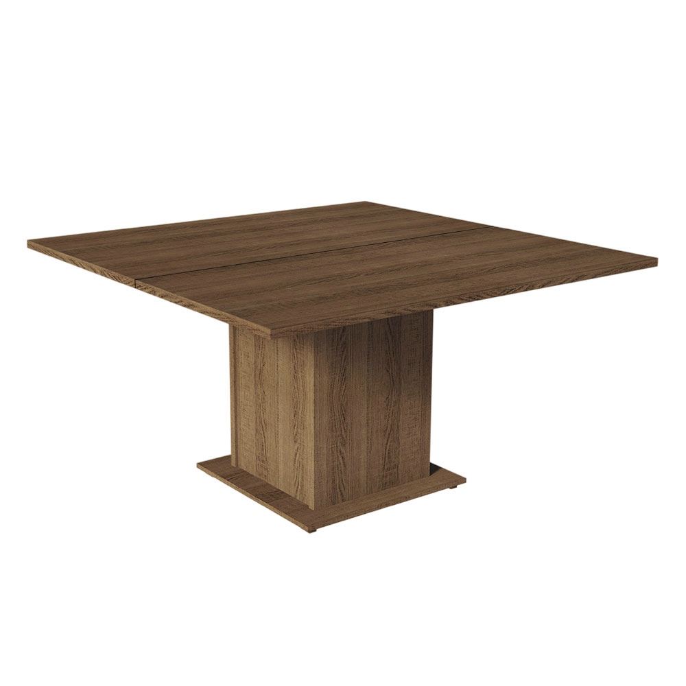 Juego de Comedor Marisa con 8 Sillas Marrón/Crema/Beige