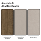 Juego de Comedor Panamá con 8 Sillas Marrón/Crema/Sintético Beige