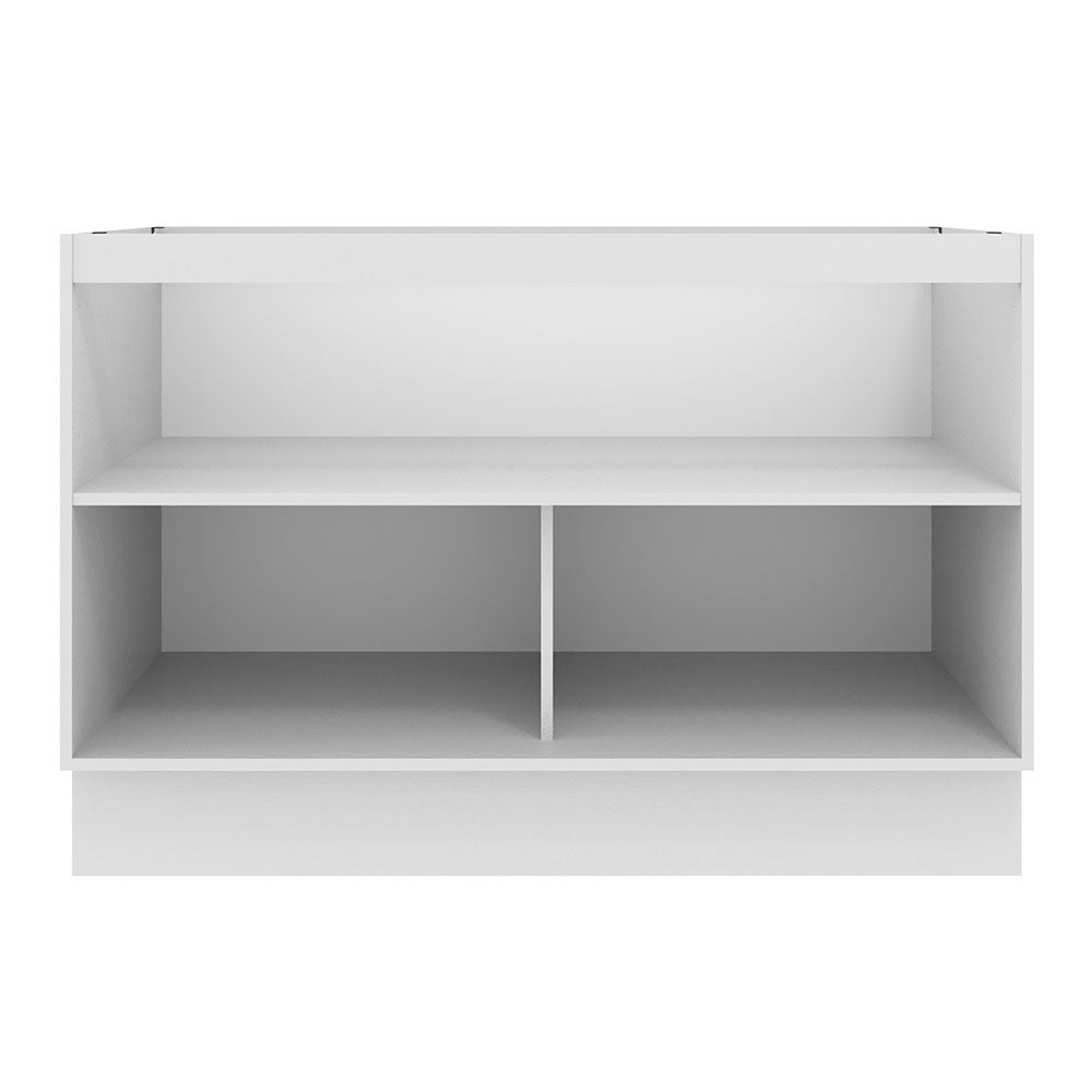 Mueble de Cocina Bajo Agata 1.20 m 2 Puertas Blanco