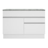 Mueble de Cocina Bajo Glamy 1.20 m 1 Puerta 2 Cajones con Encimera