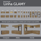 Mueble de Cocina Bajo Glamy 1.50 m 2 Prts 2 Cajones con Mesón de Acero