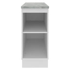 Mueble de Cocina Bajo Glamy 35 cm 1 Puerta Blanco