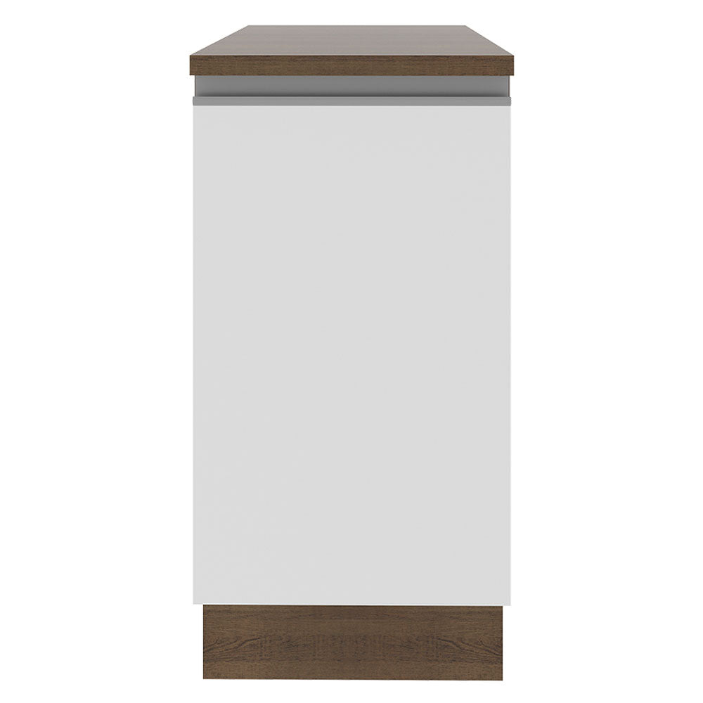 Mueble de Cocina Bajo Glamy 40 cm 1 Puerta Marrón/Blanco