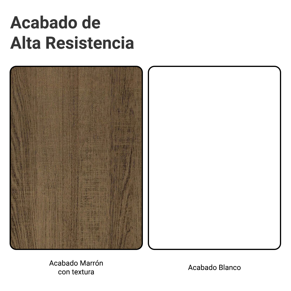Mueble de Cocina Bajo Glamy 70 cm 2 Puertas Marrón/Blanco