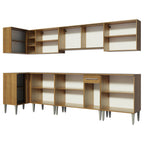 Cocina Integral de Esquina Emilly Mega 3.60 m Marrón