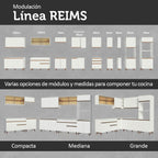 Cocina Integral de Esquina Reims 5.10 m con Encimera Blanco 01