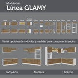 Cocina Integral Glamy 1.20 Metros 01