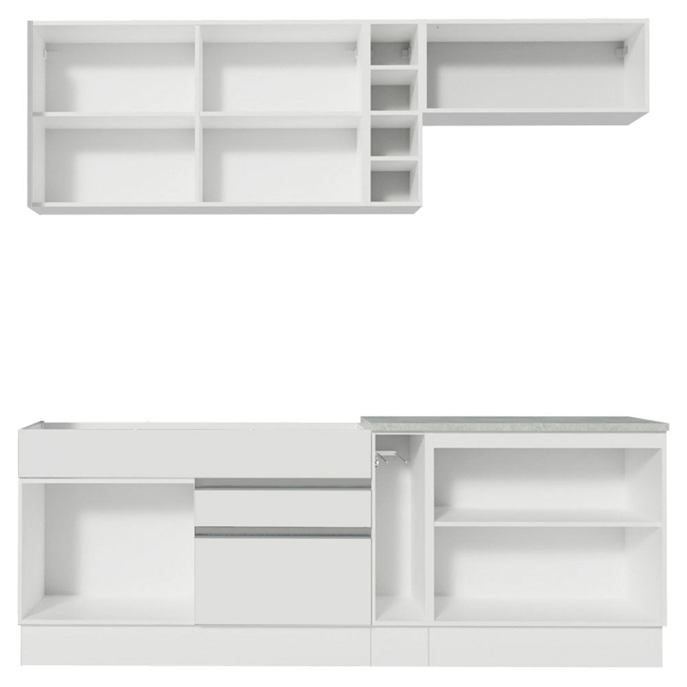 Cocina Integral Parma 2.20 Metros Blanco 03