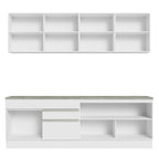Cocina Integral Glamy 2.40 m con Encimeras Blanco 06