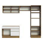 Cocina Integral Madesa Glamy 270 cm Marrón/Blanco 12