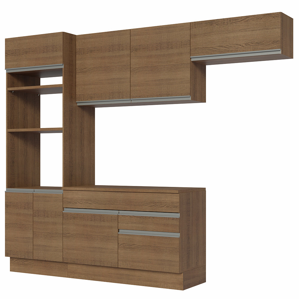 Cocina Integral Glamy 2.70 m con Encimera Marrón 14