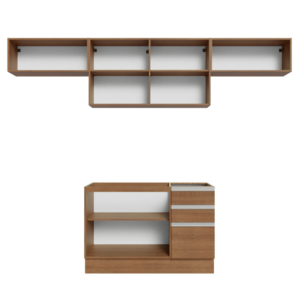 Cocina Integral Marina 2.80 Metros Marrón
