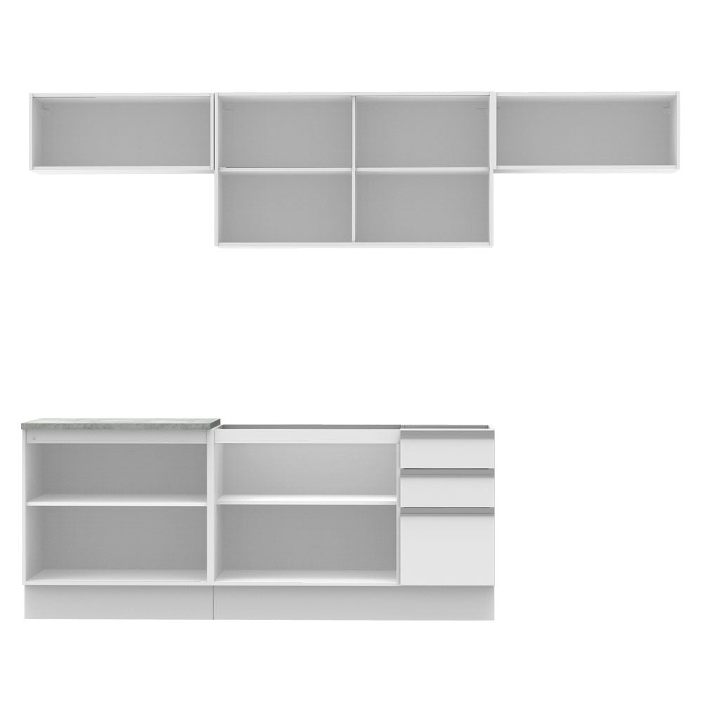 Cocina Integral Mariana 2.80 Metros Blanco
