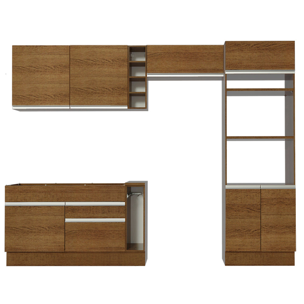 Cocina Integral Cristal 2.90 Metros Marrón 10