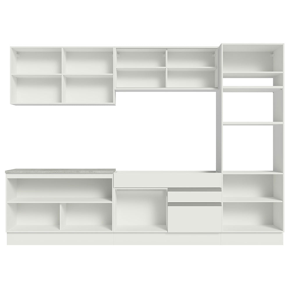 Cocina Integral Glamy 3.10 Metros Blanco 01