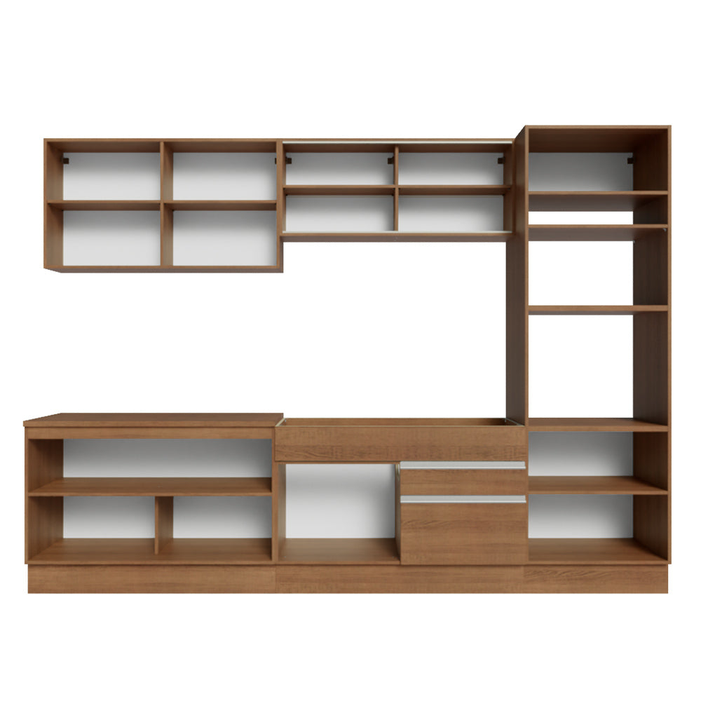 Cocina Integral Glamy 3.10 Metros Marrón 01