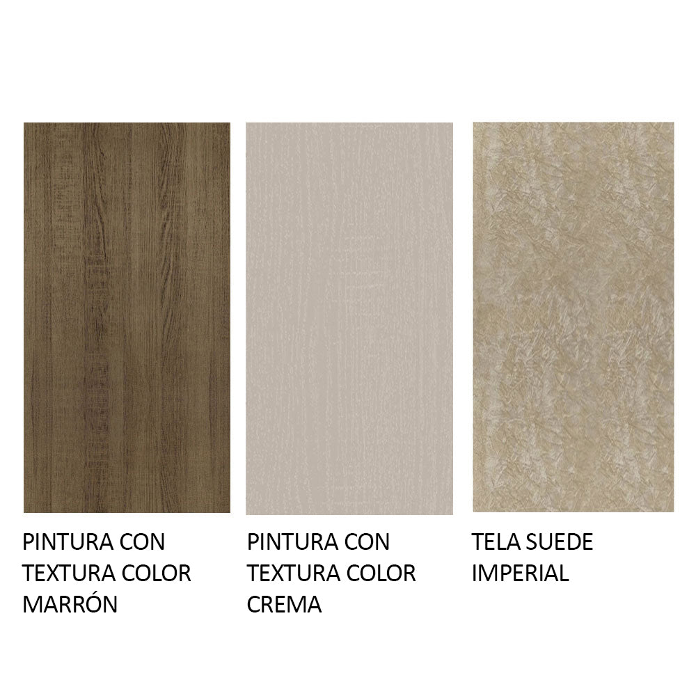 Juego de Comedor Anaju con 4 Sillas - Tablero de Madera y Cristal