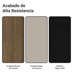 Juego de Comedor Samara con 4 Sillas Marrón/Crema/Negro