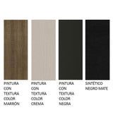 Juego de Comedor Tifani con 4 Sillas - Tablero de Madera y Cristal