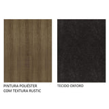 Juego de Comedor Anaju 4 Sillas Oxford - Tablero de Madera y Cristal