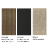 uego de Comedor Stéfani con 6 Sillas - Tablero de Madera y Cristal