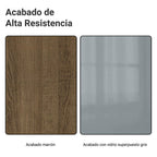 Mueble de Cocina Superior Lux 1.20 Metros 2 Puertas MarrónGris