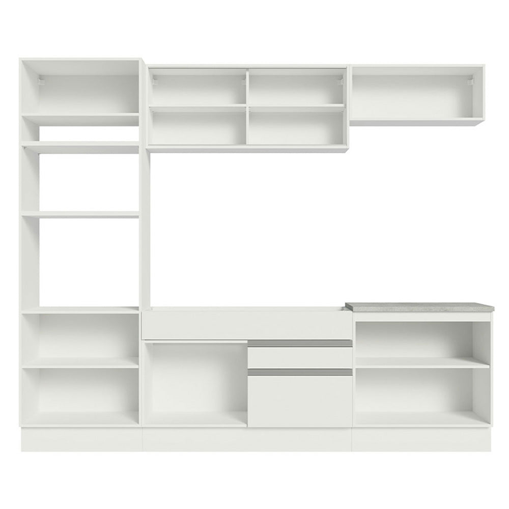 Cocina Integral Glamy 2.70 Metros Blanco 10