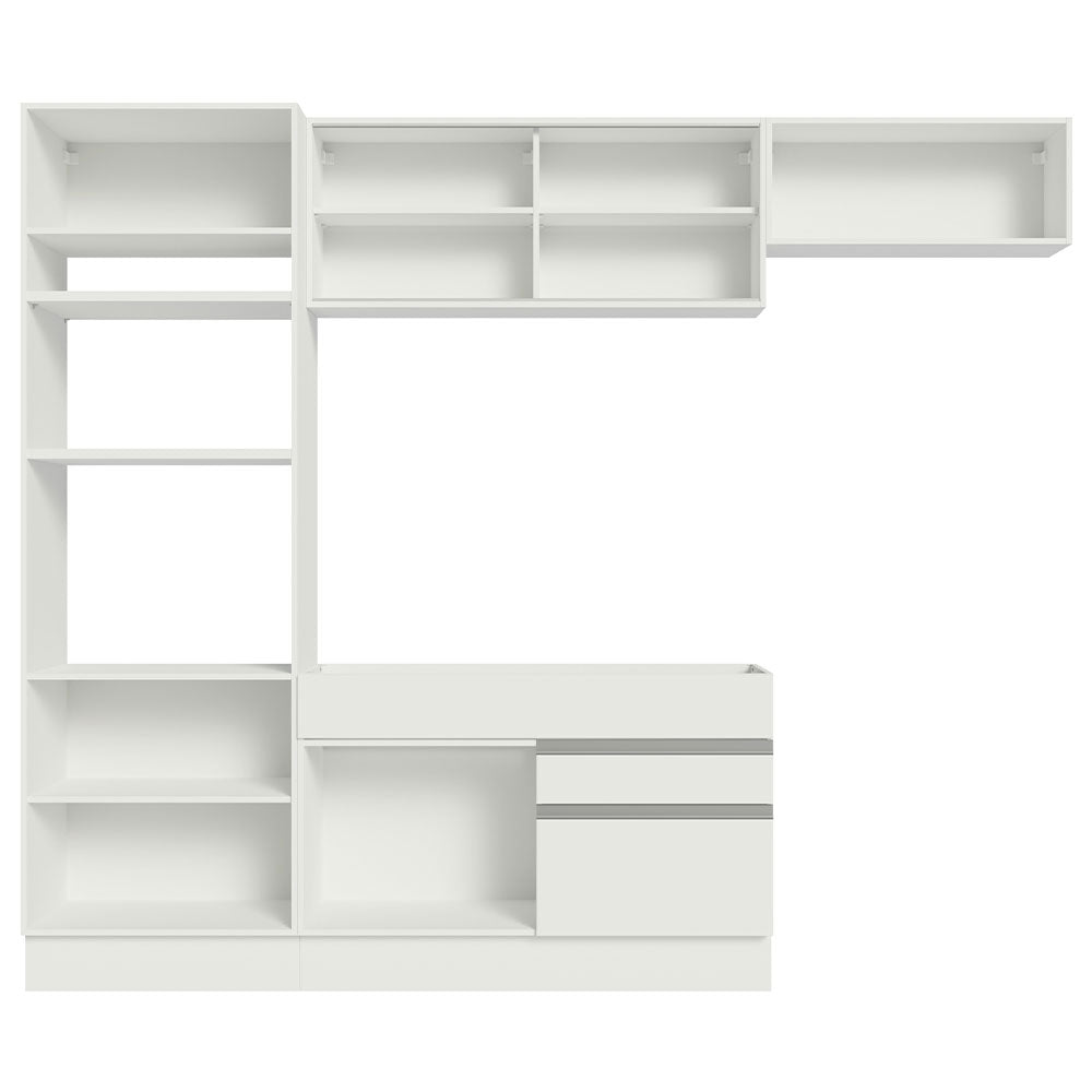 Cocina Integral Glamy 2.70 Metros Blanco 11