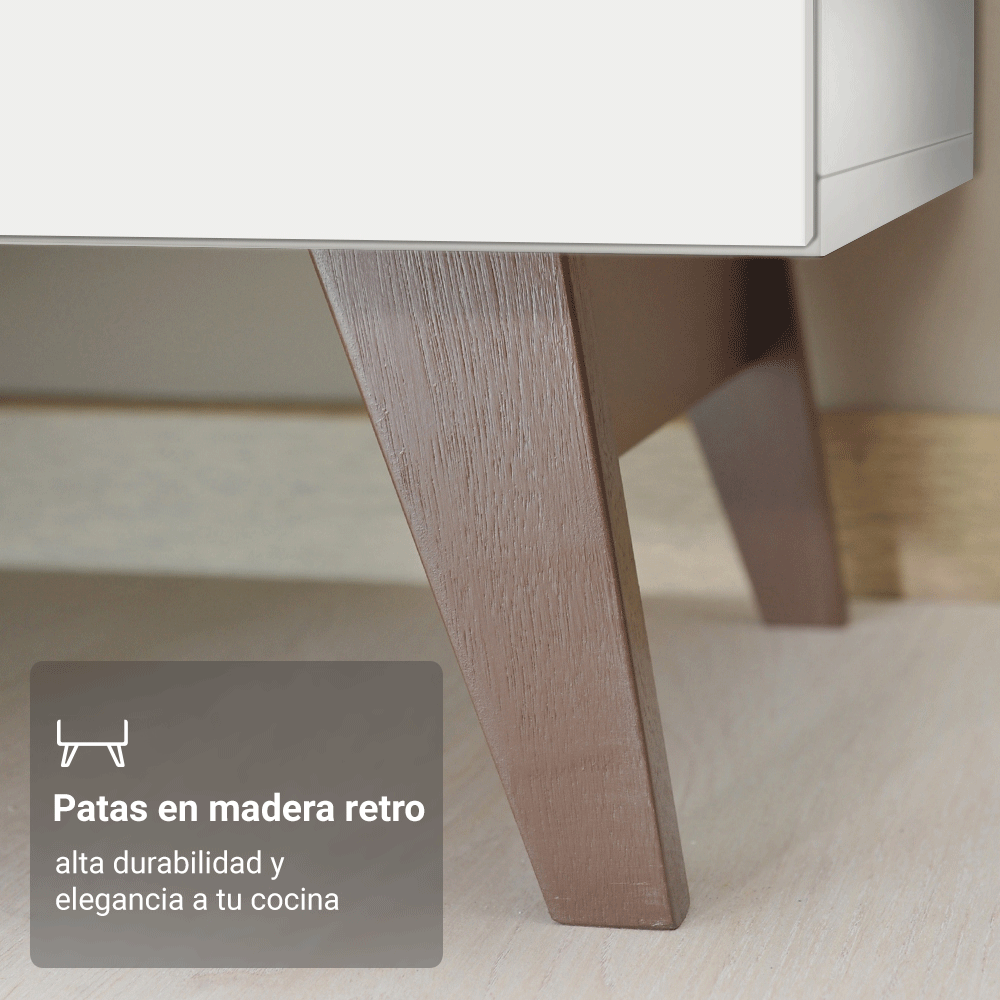 Cocina Integral Reims 3.30 m con Encimera Blanco 01