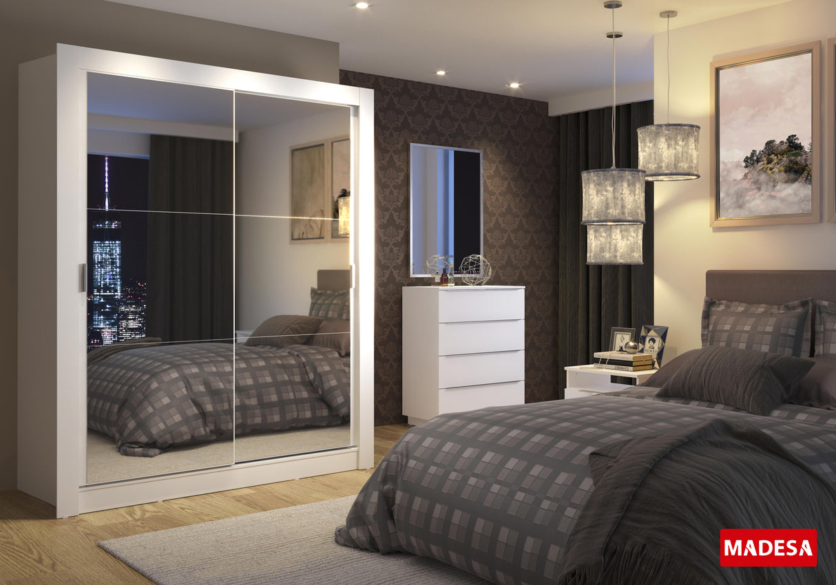 Closet Denver 2 Puertas Corredizas con Espejos