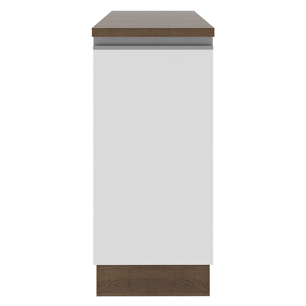 Mueble de Cocina Bajo Glamy 35 cm 1 Puerta Marrón/Blanco