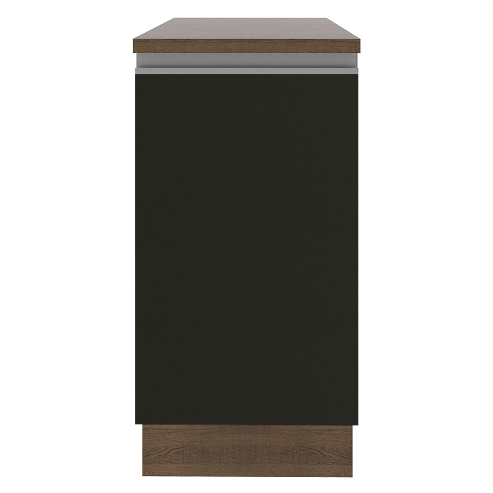 Mueble de Cocina Bajo Glamy 40 cm 1 Puerta Marrón/Negro