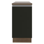 Mueble de Cocina Bajo Glamy 40 cm 1 Puerta Marrón/Negro