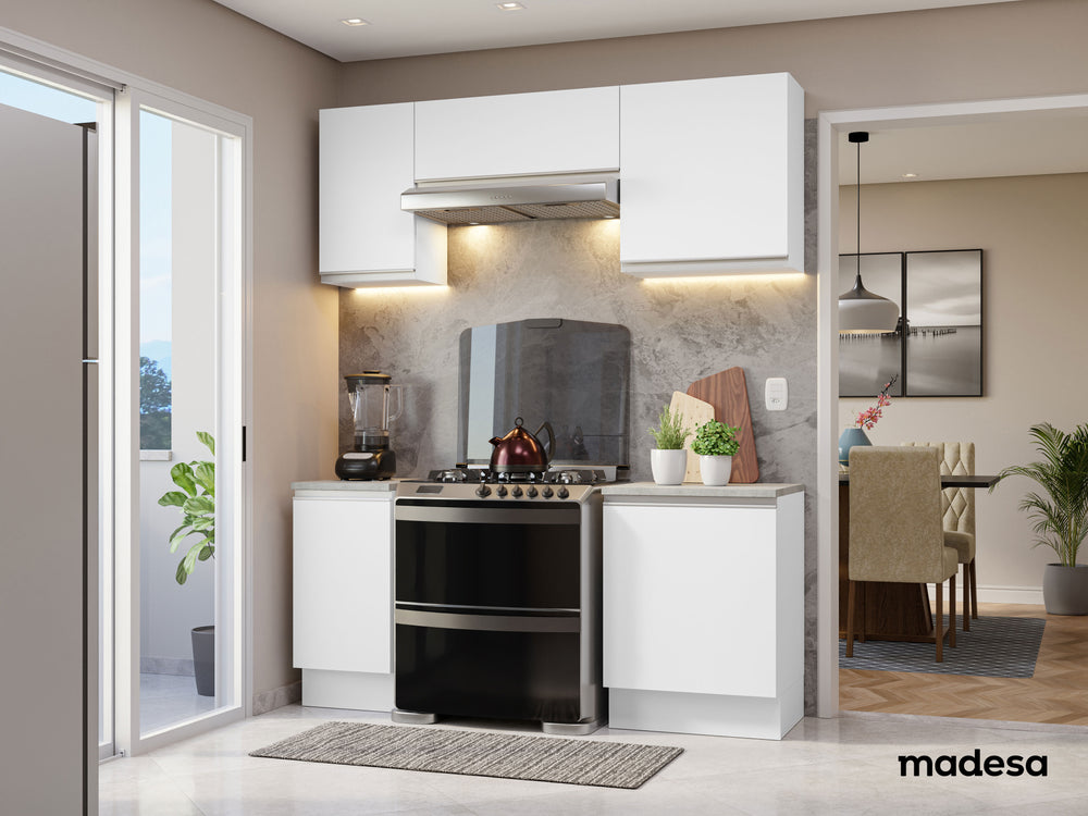Cocina Integral Glamy 1.80 Metros Blanco 12
